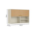 Ver imagem 3 de Cozinha Compacta C/ Tampo 4 Gavetas Bossa Nova Bertolini - Nogal Dourado/branco