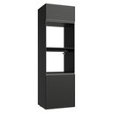 Ver imagem 1 de Torre Quente 60 Cm 2 Portas 2 Nichos Suspenso Preto Nice Madesa