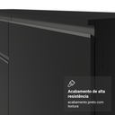 Ver mais imagens de Torre Quente 60 cm 2 Portas 2 Nichos Suspenso Preto Nice Madesa