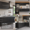 Ver imagem 6 de Torre Quente 60 cm 2 Portas 2 Nichos Suspenso Preto Nice Madesa