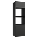 Ver imagem 1 de Torre Quente 60 cm 2 Portas 2 Nichos Suspenso Preto Nice Madesa