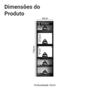 Ver imagem 3 de Torre Quente 60 cm 2 Portas 2 Nichos Suspenso Preto Nice Madesa