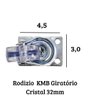 Kit 6 Roda Rodinhas Rodízio Giratórios Móveis Acrilico 32Mm - 4