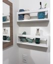 Ver imagem 2 de Prateleira De Banheiro Porta Xampu Nicho organizador de Lavabo 40cm