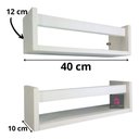 Ver imagem 4 de Prateleira De Banheiro Porta Xampu Nicho organizador de Lavabo 40cm