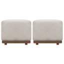 Ver imagem 1 de Kit 2 Puffs Decorativos para Sala Dalilla Boucle Persa Cores