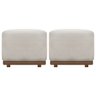 Kit 2 Puffs Decorativos para Sala Dalilla Boucle Persa Cores - 1