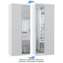 Ver imagem 4 de Guarda Roupa de Canto Reto Modulado 90cm 1 Porta com Espelho Alpes Luciane Móveis