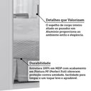 Ver imagem 5 de Guarda Roupa de Canto Reto Modulado 90cm 1 Porta com Espelho Alpes Luciane Móveis