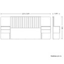 Ver imagem 4 de Cabeceira Casal/queen/king Extensível Olimpia Cinamomo