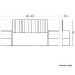 Cabeceira Casal/queen/king Extensível Olimpia Cinamomo - 4 Cabeceira Casal/queen/king Extensível Olimpia Cinamomo - 4