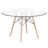 Mesa Redonda Eames 120cm + 6 Cadeiras Turquesa - 7