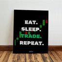 Ver imagem 5 de Kit 3 Quadro Decorativo Trader Mercado Financeiro Ações 40x28cm