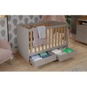 Ver imagem 4 de Quarto de Bebê com Berço,  Cômoda  Sapateira 3 Gavetas e Guarda Roupa 4 Portas  Picolé