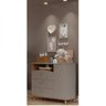 Quarto de Bebê com Berço,  Cômoda  Sapateira 3 Gavetas e Guarda Roupa 4 Portas  Picolé - 13