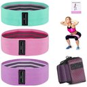 Ver imagem 4 de Kit 3 Faixa Elasticas de Exercicios Hip Resistance Bands