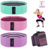 Kit 3 Faixa Elasticas de Exercicios Hip Resistance Bands - 4