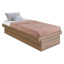Ver imagem 2 de Cama de Solteiro com Baú para Colchão 188x78cm Multimóveis Cr40126 Mel