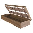 Ver imagem 1 de Cama de Solteiro com Baú para Colchão 188x78cm Multimóveis Cr40126 Mel