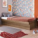 Ver imagem 3 de Cama de Solteiro com Baú para Colchão 188x78cm Multimóveis Cr40126 Mel