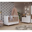Ver imagem 1 de Quarto de Bebê Berço Cômoda 3 Gavetas 1 Porta Picolé Espresso Móveis
