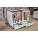Ver imagem 2 de Quarto de Bebê Berço Cômoda 3 Gavetas 1 Porta Picolé Espresso Móveis