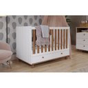 Ver imagem 3 de Quarto de Bebê Berço Cômoda 3 Gavetas 1 Porta Picolé Espresso Móveis
