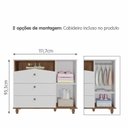 Ver imagem 6 de Quarto de Bebê Berço Cômoda 3 Gavetas 1 Porta Picolé Espresso Móveis