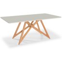 Ver imagem 1 de Mesa de Jantar Akyla com Vidro e Canto Garrafa As-1337/1338/1339