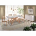 Ver imagem 2 de Mesa de Jantar Akyla com Vidro e Canto Garrafa As-1337/1338/1339