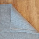 Ver imagem 3 de Tapete Tear Artesanal Beira Cama Slim Cinza 80 X 150