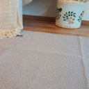 Ver imagem 4 de Tapete Tear Artesanal Beira Cama Slim Cinza 80 X 150