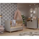 Ver imagem 1 de Quarto de Bebê com Berço e Cômoda 3 Gavetas 1 Porta Picolé Espresso Móveis