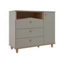 Ver imagem 2 de Quarto de Bebê com Berço e Cômoda 3 Gavetas 1 Porta Picolé Espresso Móveis