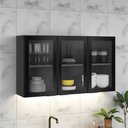 Ver imagem 1 de Armário de Cozinha em Aço 3 Portas de Vidro 120cm Dobradiças Slow Motion Exclusive Itatiaia 