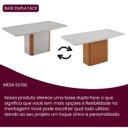Ver imagem 7 de Conjunto Sala de Jantar Mesa Tampo MDF/Vidro 6 Cadeiras Ester Off White/Marromle