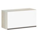 Ver imagem 1 de Armário Basculante 70cm 1 Porta Legno Crema C/Branco Polar