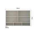 Ver imagem 2 de Armário Luciane 120cm 2 Portas com Vidro Reflecta Bronze + Nicho Lis
