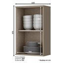 Ver imagem 2 de Armário Aéreo Évelin 1 Porta 40 Cm Duna Cristal - Henn