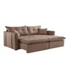 Sofa Cama e Reclinavel Lisboa 2,20m 04 Lugares Mola Ensacada Txr - 1
