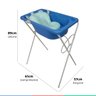 Banheira Bebe Banho Infantil Rígida Com Suporte Até 20 Kg Styll Baby + Almofada de Banho Universal B - 7
