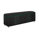 Ver imagem 3 de Baú Organizador Fighter para Quarto Gamer 90 Cm Corino:preto e Verde