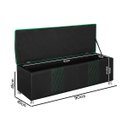Ver imagem 4 de Baú Organizador Fighter para Quarto Gamer 90 Cm Corino:preto e Verde