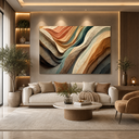 Ver imagem 1 de Quadros Decorativos para Quarto Sala Abstrato Moderno Grande Escritório Hall