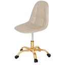 Ver imagem 1 de Cadeira Office Eiffel - Botonê | Nude - Dourado Matte