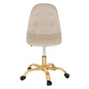 Ver imagem 3 de Cadeira Office Eiffel - Botonê | Nude - Dourado Matte