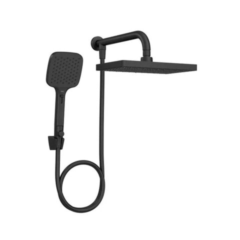Chuveiro Deca de Parede Quadrado com Desviador Flex Max Black Matte 2086.bl.des.mt