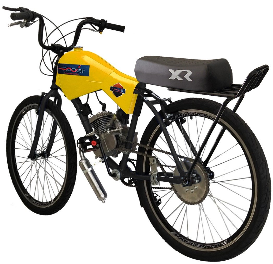 Bicicleta Motorizada 80cc com Carenagem Banco XR Rocket - 3