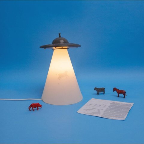 Luminária Abajur De Mesa Ovni