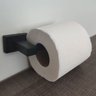 Conjunto Suporte Porta Toalha para Banho e Papeleira Porta Papel Higiênico de Parede Eco Preto - 4